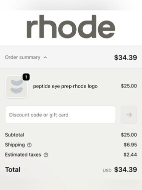 RHODE Eye Prep Depuffing Eye Patches | BNIB Last One Available